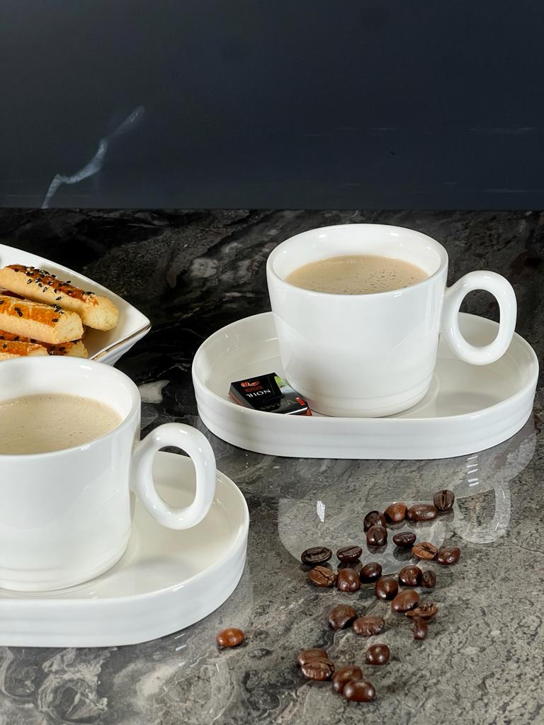 ACAR PERLA Tasses à café en porcelaine 6 personnes