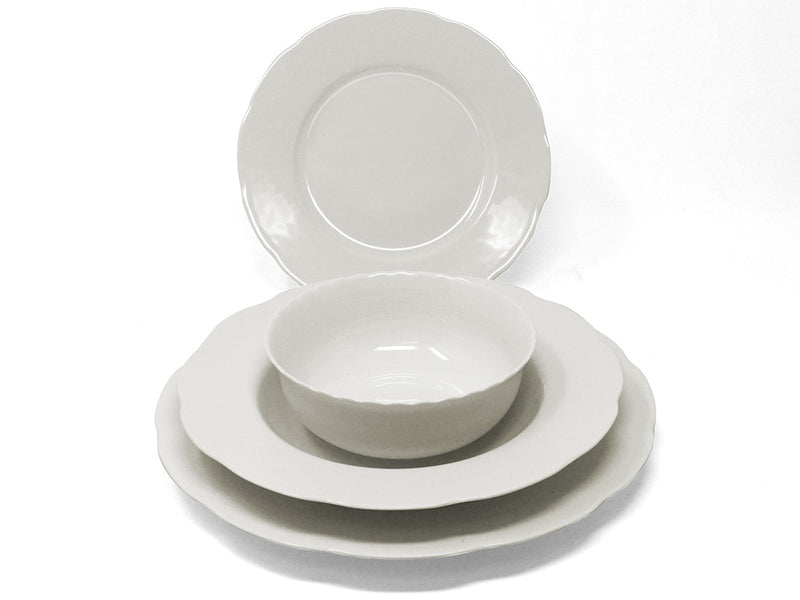 KUTAHYA PORCELAINE BONE OLYMPOS Service de table 6 personnes 24 pièces