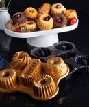 ACAR LUXE MUFY 5 Mini moule à gâteau en fonte - Döküm 5 li Mini Kek Kalıbı