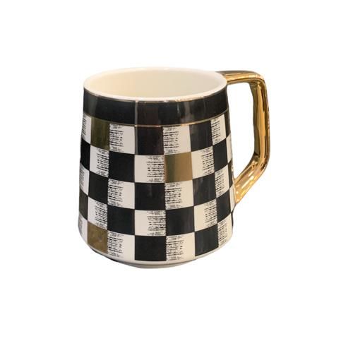 ACAR MUG MY KUPA KING Lot de 2 Mugs Motif Jeu de Dames