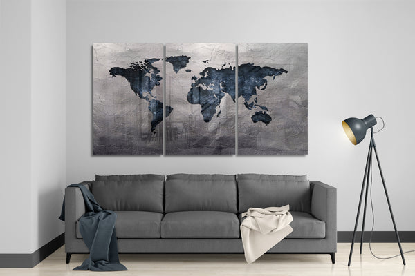 Méga Tableau en verre - World Map Mega Cam Boyama - Dünya Haritası Mega Glasplatte-World Map