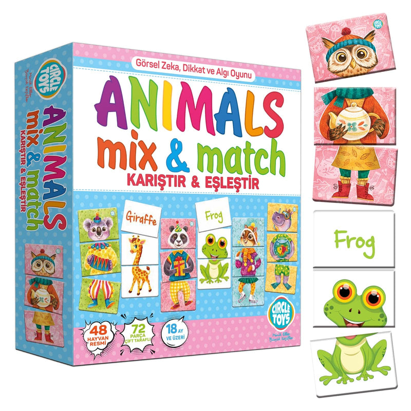 Jeu Mix & Match version Animaux Animals Mix & Match Spiel Mix & Match Tier version