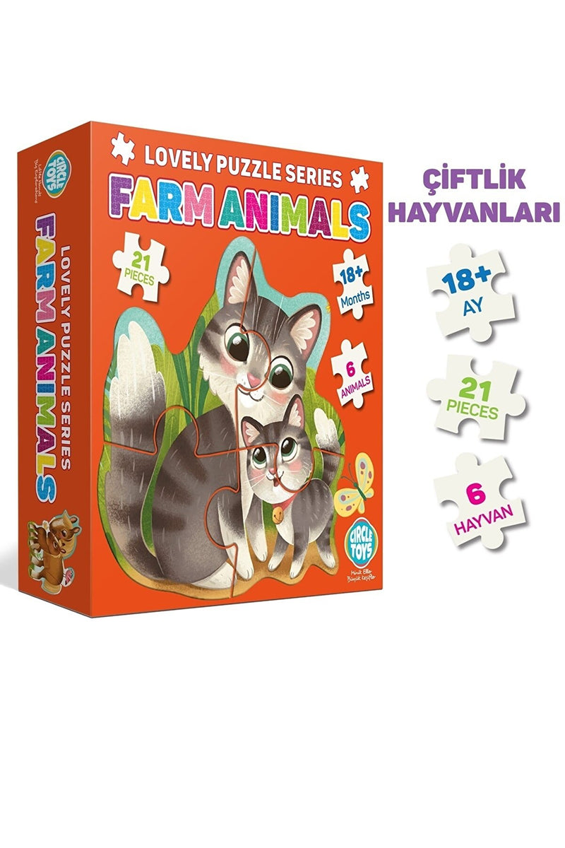 Puzzle Lovely Farm Animals Lovely Puzzle Farm Animals (Çiftlik Hayvanları) Puzzle Schöne Nutztiere Schöne