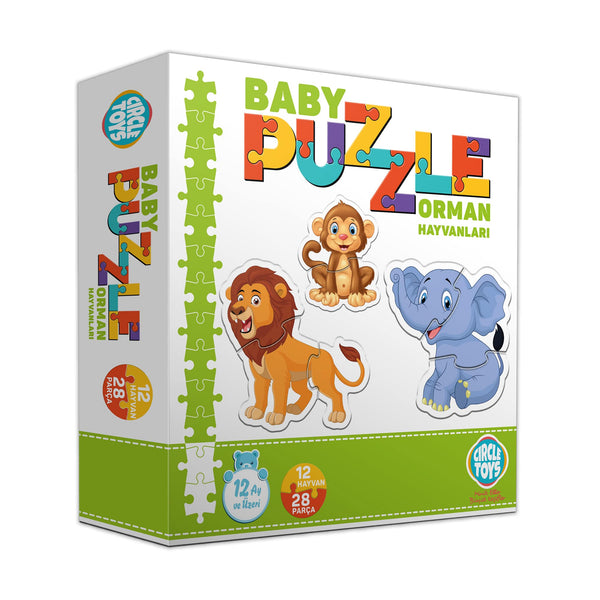 Puzzle Bébé d'Animaux de la Forêt Baby Puzzle Orman Hayvanları Baby Puzzle von Waldtieren