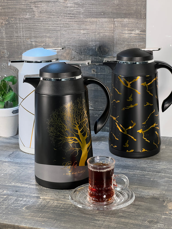 TREND HOME COLLECTION Thermos chic avec motif doré