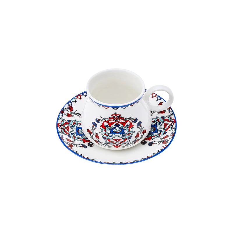 KARACA HATTAT Set de tasses à café 12 pièces 6 personnes KARACA HATTAT Kahve fincan takımı 12 parça 6 kişilik KARACA HATTAT Set Kaffeetassen 12-teilig 6 Personen