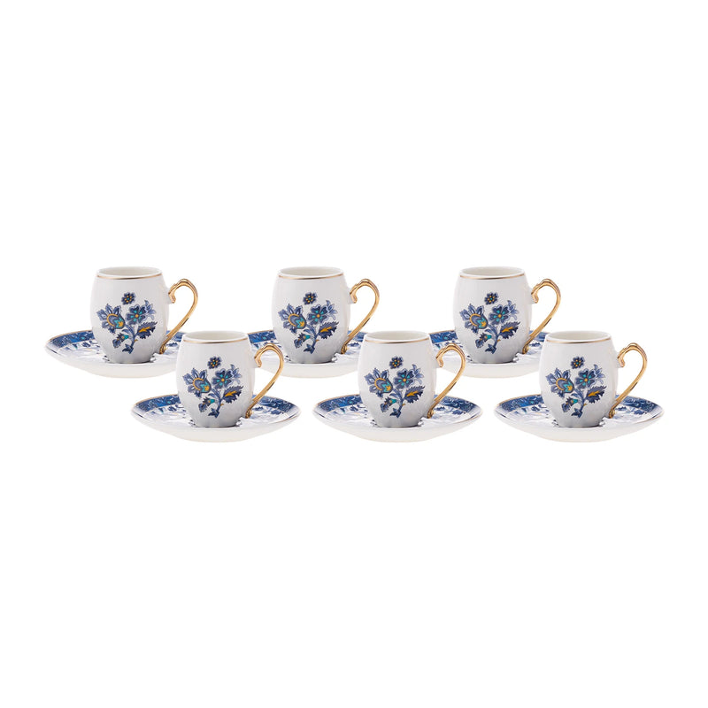 KARACA URLA  Set de  tasses à café 12 pièces 6 personnes KARACA URLA  Kahve fincan takımı 12 parça 6 kişilik KARACA URLA  Kaffeetassenset 12-teilig 6 Personen