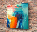 Tableau en verre - Peinture Abstraite Multicolore - Cam tablo - Soyut Çok Renkli Resim - Glasbild - Abstrakte mehrfarbige Malerei