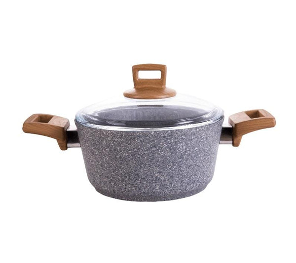 KARACA SILVER STONE Granite casserole induction 20 cm - Bella-Home: art de la table, verrerie, trousseau de mariée, décoration