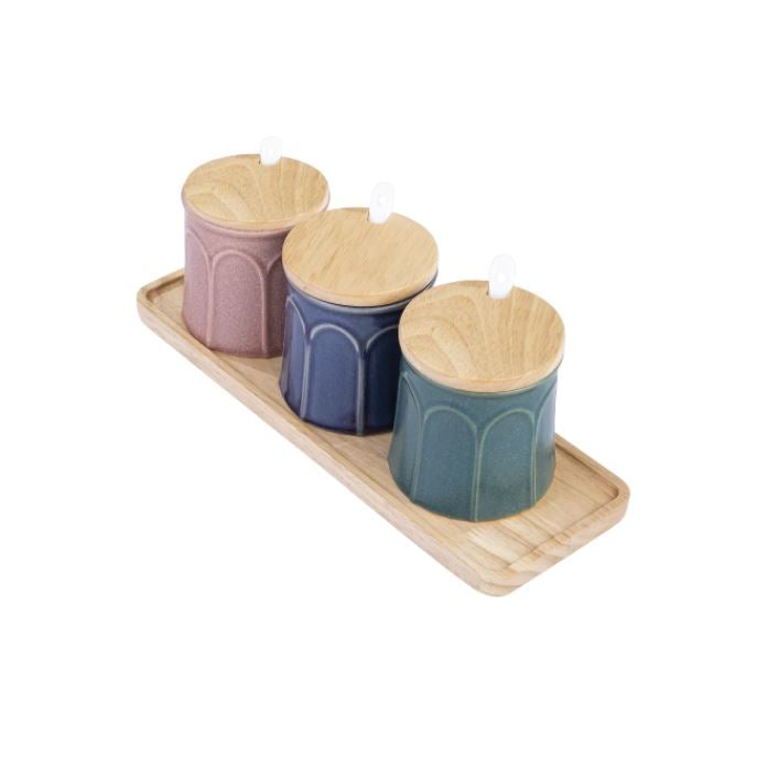 KARACA MOD Set de 3 pots à épices - 3lü Baharat Takımı