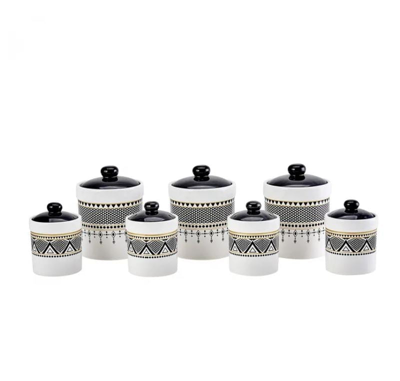 KARACA GLOBE Set de 7 pots à épices - 7'li Baharat Takımı