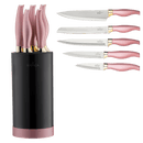 KARACA ROSEGOLD Set de 5 couteaux avec bloc - 6 Parça bıçak seti