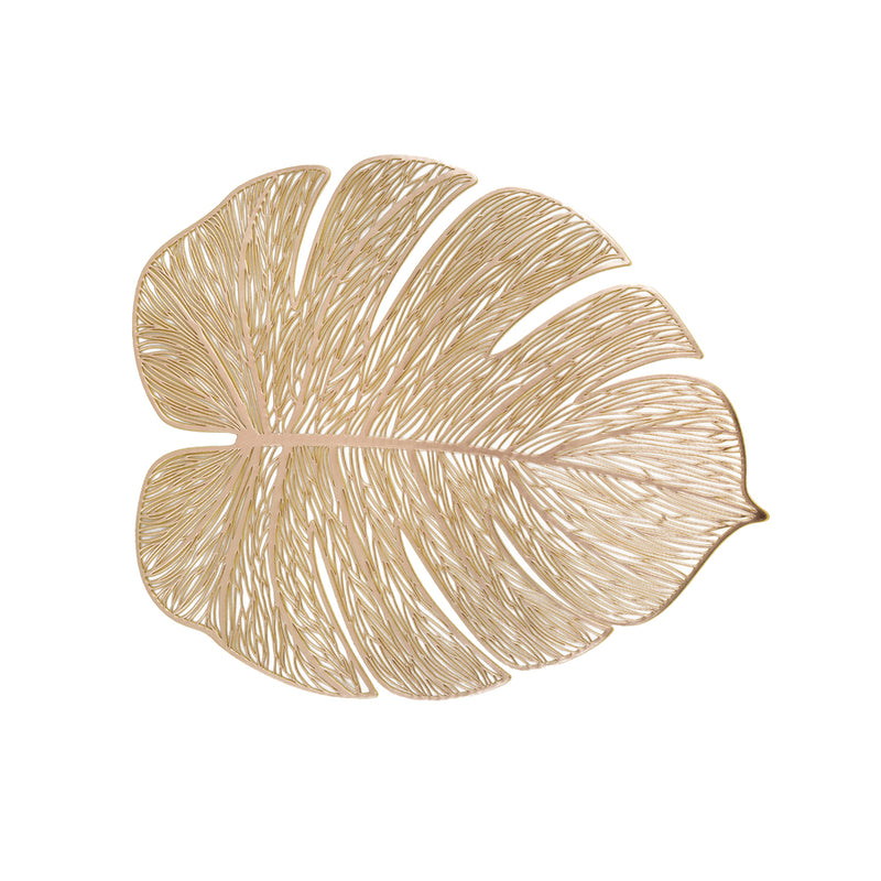 KARACA RAVLEN LEAF  Lot de 2  sets de table doré (33x40 cm) KARACA RAVLEN LEAF   2li Amerikan servisi  dore (33x40 cm)