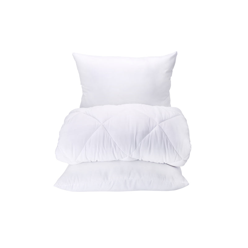 KARACA HOME Couette microfibre 2 personnes avec 2 coussins - Microfiber Çift Kişilik Yorgan ve 2 Adet Silikon Yastık