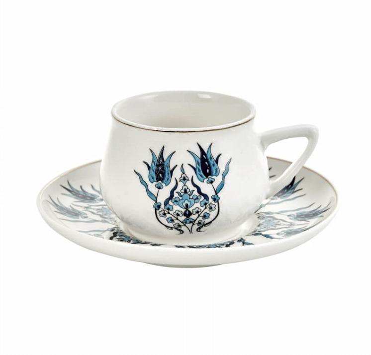 KARACA IZNIK Nouveau Modèle Set tasses à café 12 pièces 6 personnes - Bella-Home: art de la table, verrerie, trousseau de mariée, décoration