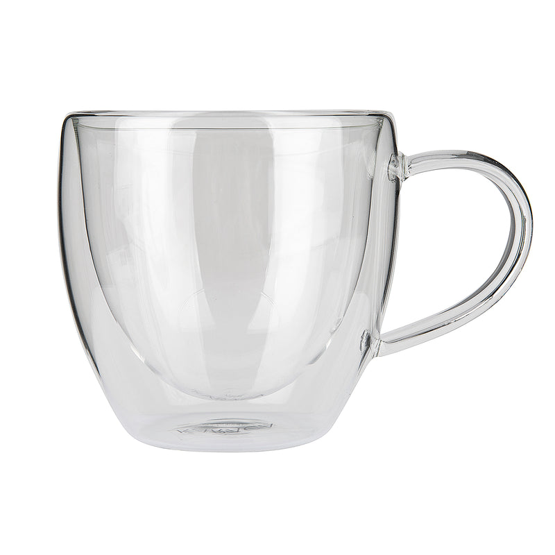 KARACA PIA Lot de 2 mugs double paroi 300 ml - Çift Cidarlı Kahve Fincanı Yuvarlak Kulp 300ml