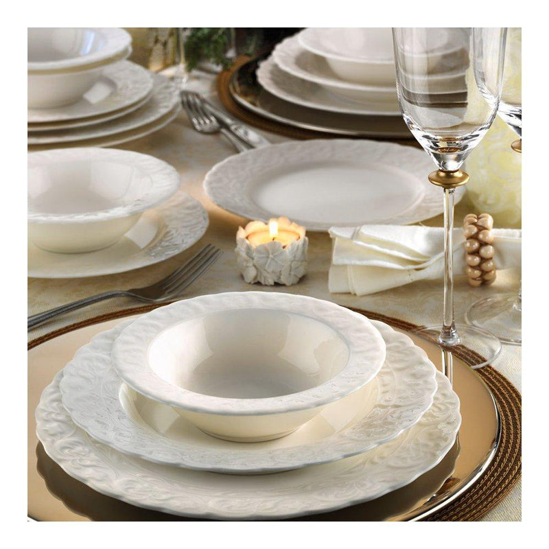 KUTAHYA PORCELAINE BONE AMORE BASAK Service de table 6 personnes 24 pièces - 24 Parca 6 kisilik yemek takimi