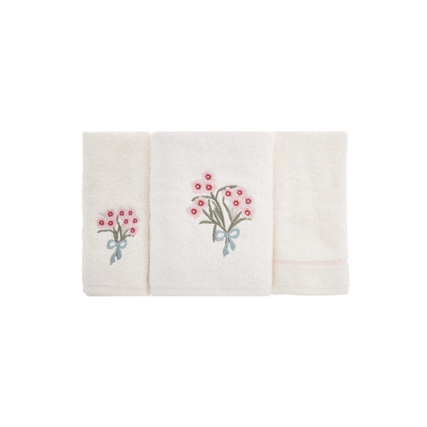 KARACA HOME SARAH ANDERSON JULIETA Lot de 3 serviettes brodées - Bella Home