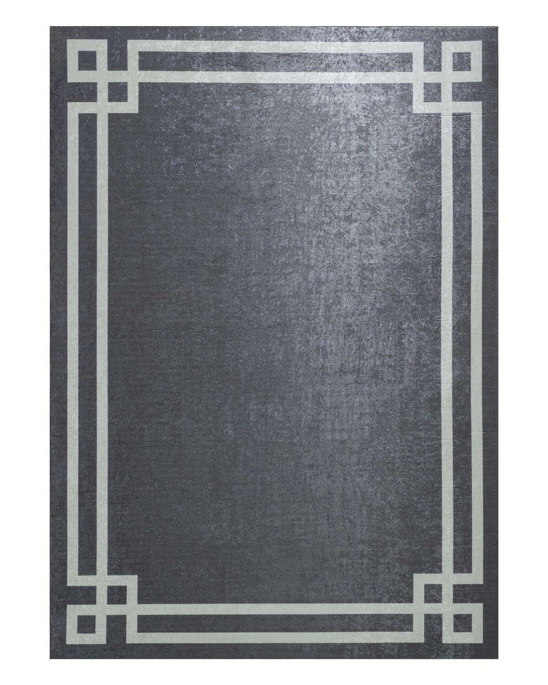 BELLA TAPIS VERSACE Gris et Blanc Tapis lavable antidérapant et antibactérien- Bella-Home: art de la table, verrerie, trousseau de mariée, décoration